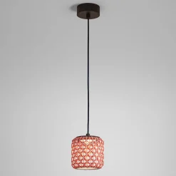 Bover Nans S/16 LED buiten hanglamp, rood