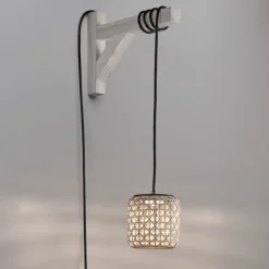 Bover Nans S/16/H LED hanglamp, stekker, beige