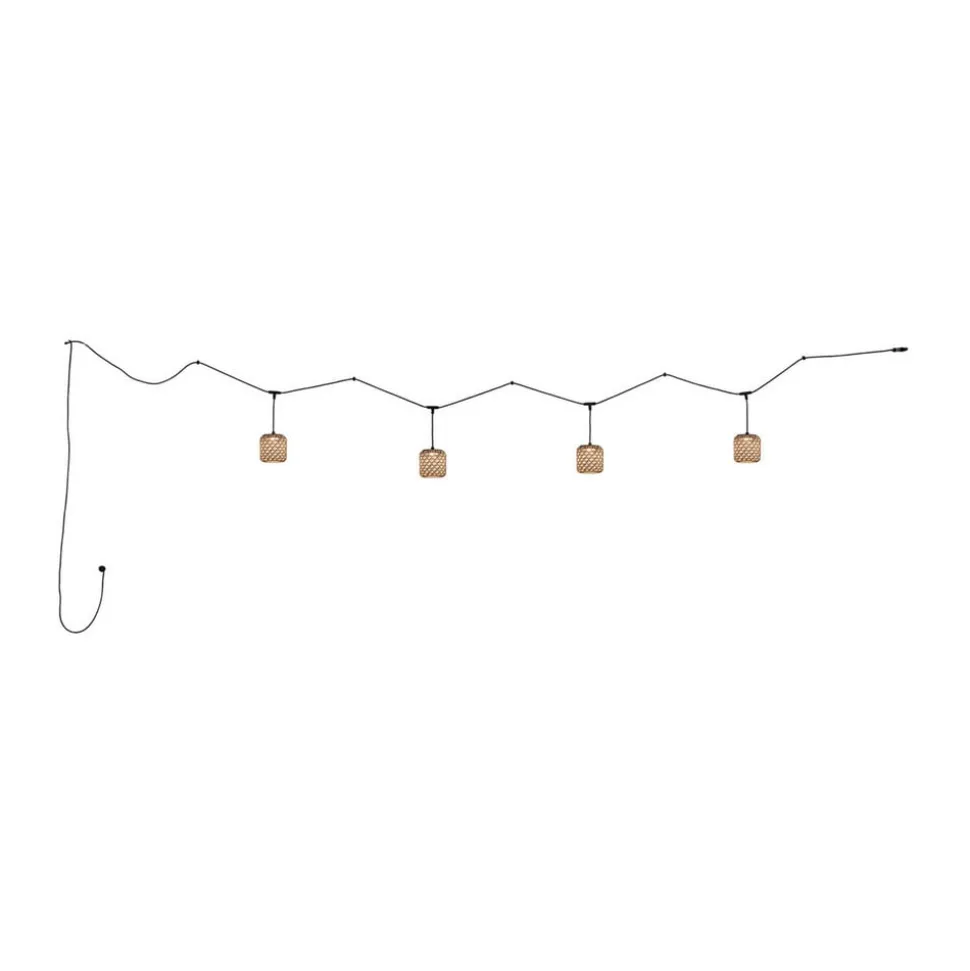 Bover Nans S/16/4L LED-buiten hanglamp, bruin