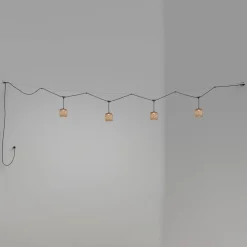 Bover Nans S/16/4L LED-buiten hanglamp, bruin