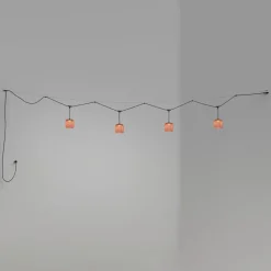 Bover Nans S/16/4L LED-buiten hanglamp, rood