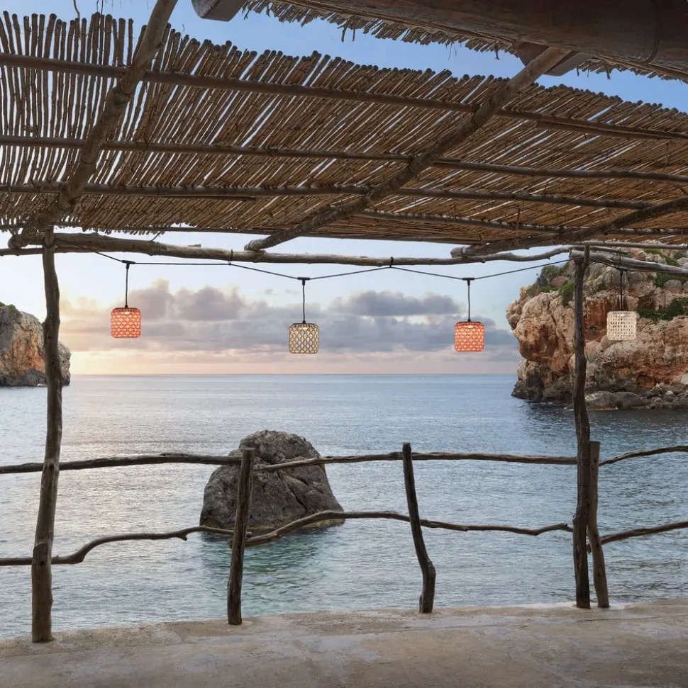 Bover Nans S/16/4L LED-buiten hanglamp, rood