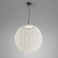 Bover Nans Sphere S/80 LED buiten hanglamp beige