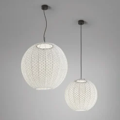 Bover Nans Sphere S/80 LED buiten hanglamp beige