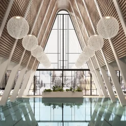 Bover Nans Sphere S/80 LED buiten hanglamp beige