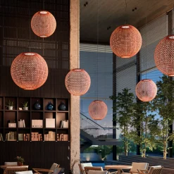 Bover Nans Sphere S/60 LED buiten hanglamp rood