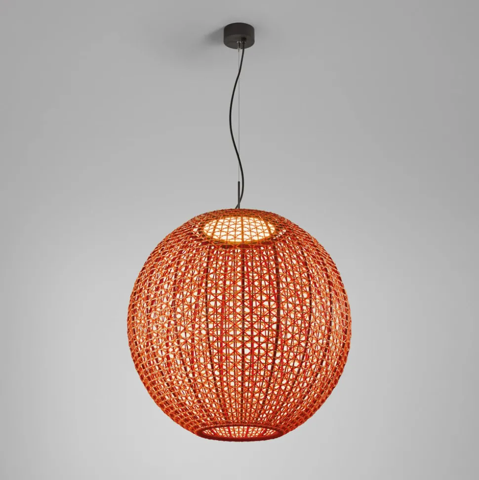 Bover Nans Sphere S/80 LED buiten hanglamp rood