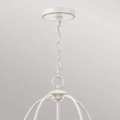 Bradbury 5 kroonluchter, 5-lamps, wit