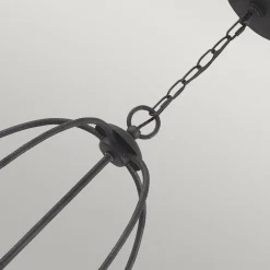 Bradbury kroonluchter, 5-lamps, grijs