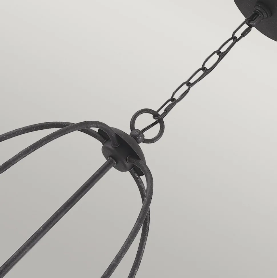 Bradbury kroonluchter, 5-lamps, grijs