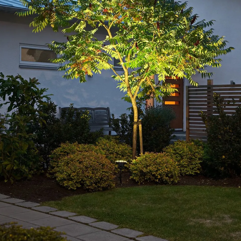 Breedstralende LED buitenspot Amalfi