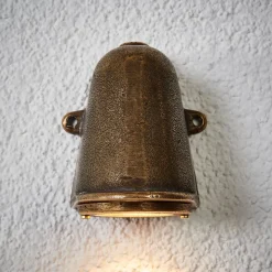 Bronskleurige buitenwandlamp Offshore