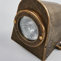 Bronskleurige buitenwandlamp Offshore