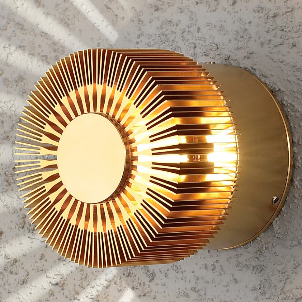 Bronskleurige LED-buitenwandlamp Monza