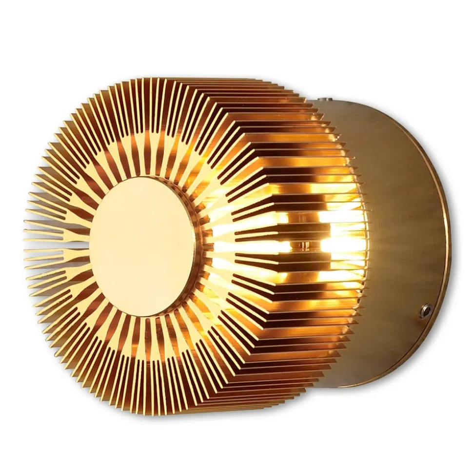 Bronskleurige LED-buitenwandlamp Monza