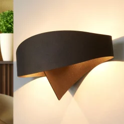 Bronzen wandlamp Scudo