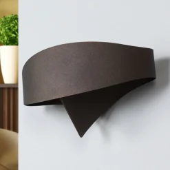 Bronzen wandlamp Scudo