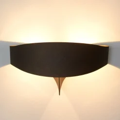 Bronzen wandlamp Scudo