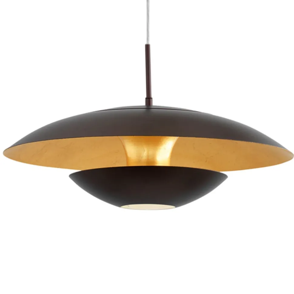 Bruin-goud gelakte Nuvano hanglamp