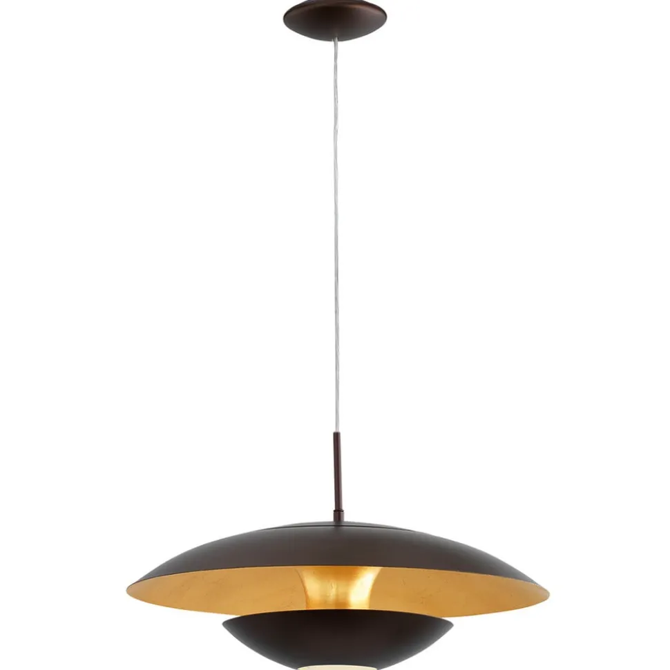 Bruin-goud gelakte Nuvano hanglamp