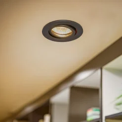 BRUMBERG 0063 plafond inbouwspot, rond, zwart