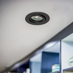 BRUMBERG 0063 plafond inbouwspot, rond, zwart