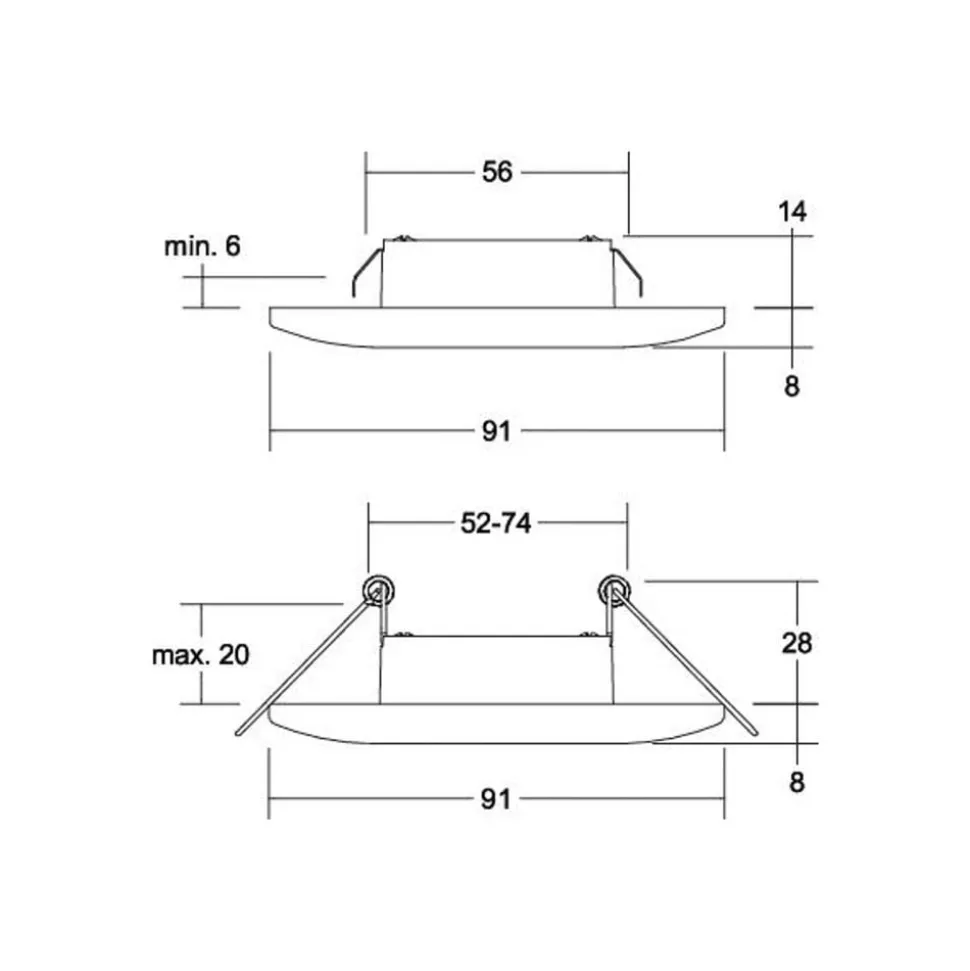 BRUMBERG Adapt LED inbouwdownlight wit