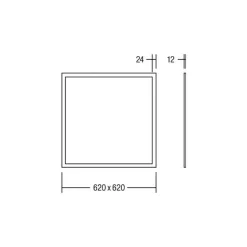 BRUMBERG Ailis LED paneel microprisma 3000K Dali