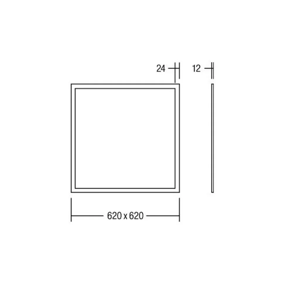 BRUMBERG Ailis LED paneel microprisma 3000K Dali
