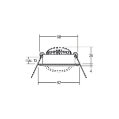 BRUMBERG BB03 inbouw RC driver rond nikkel mat