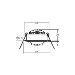 BRUMBERG BB03 inbouw RC driver hoekig structuurwit