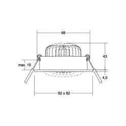 BRUMBERG BB36 inbouw RC-dim. driver rond wit