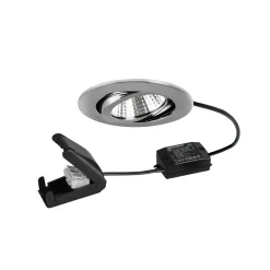 BRUMBERG BB03 LED inbouwspot, aan/uit aansluitdoos chroom