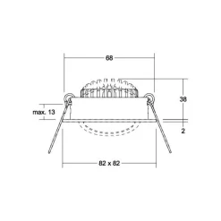 BRUMBERG BB05 LED spot aan/uit aansluitdoos structuur wit