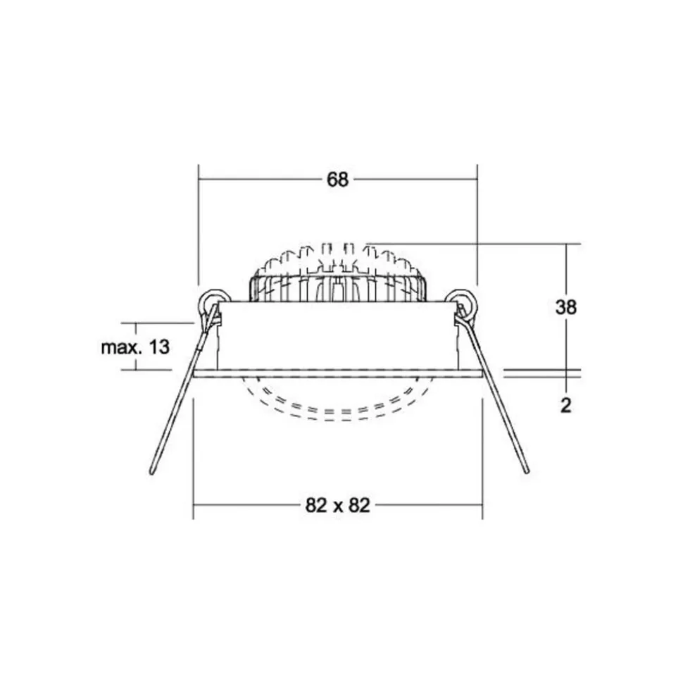 BRUMBERG BB05 Spot RC driver ronde aansluitdoos wit