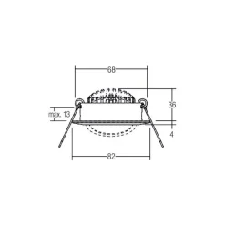 BRUMBERG BB03 Spot RC driver ronde aansluitdoos wit