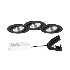 BRUMBERG BB03 Spot rond dimbare aansluitdoos 3 zwart