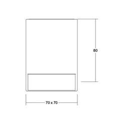BRUMBERG Blokk LED plafondlamp, 7 x 7 cm