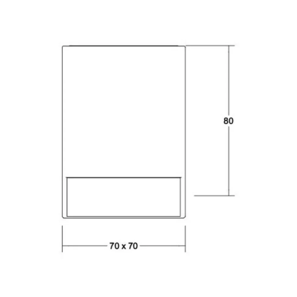 BRUMBERG Blokk LED plafondlamp, 7 x 7 cm
