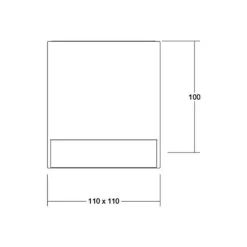 BRUMBERG Blokk LED plafondlamp, 11 x 11 cm