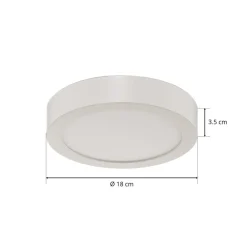 BRUMBERG Flat37 LED plafondpaneel, rond, Ø 18 cm