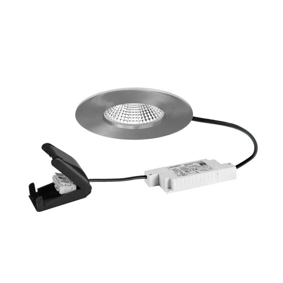 BRUMBERG inbouwspot BB20 IP65 RC aansluitdoos nikkel