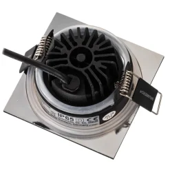 BRUMBERG inbouwspot IP65 hoekig schakelbaar chroom