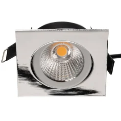 BRUMBERG inbouwspot IP65 hoekig schakelbaar chroom