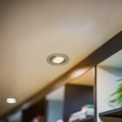 BRUMBERG inbouwspot IP65 rond schakelbaar chroom