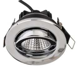 BRUMBERG inbouwspot IP65 rond schakelbaar chroom