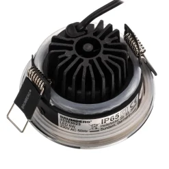 BRUMBERG inbouwspot IP65 rond schakelbaar chroom