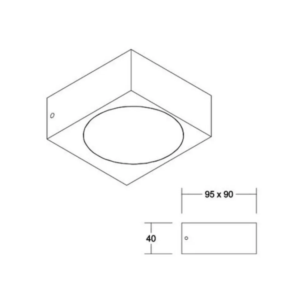 BRUMBERG kubus buitenwandlamp direct