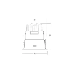 BRUMBERG LED inbouwdownlight Binato RC dimbaar 4000K zwart