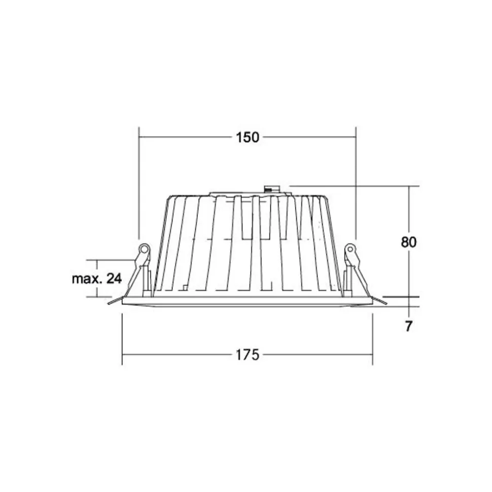 BRUMBERG LED inbouwdownlight Lydon Midi, wit, DALI, 3.000 K